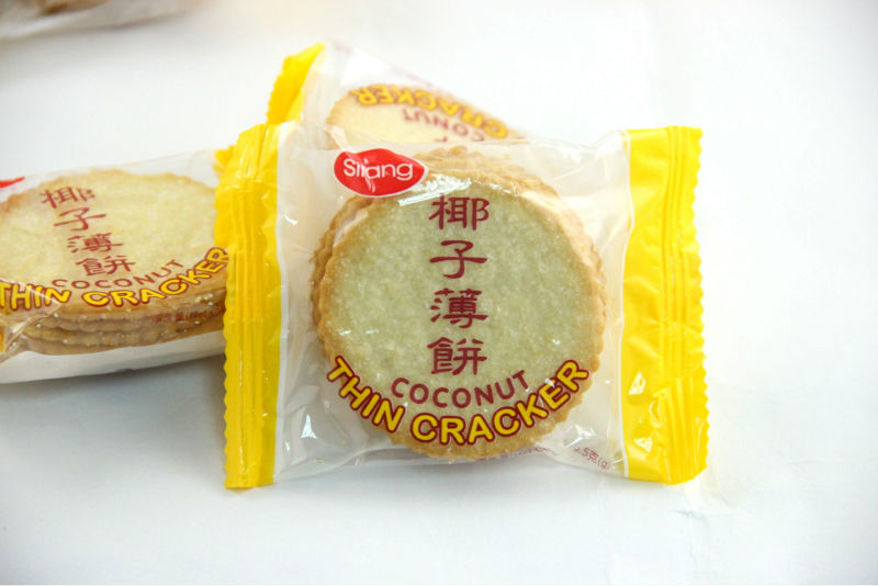 Hot sale 285g Thin Cracker Coconut Flavor