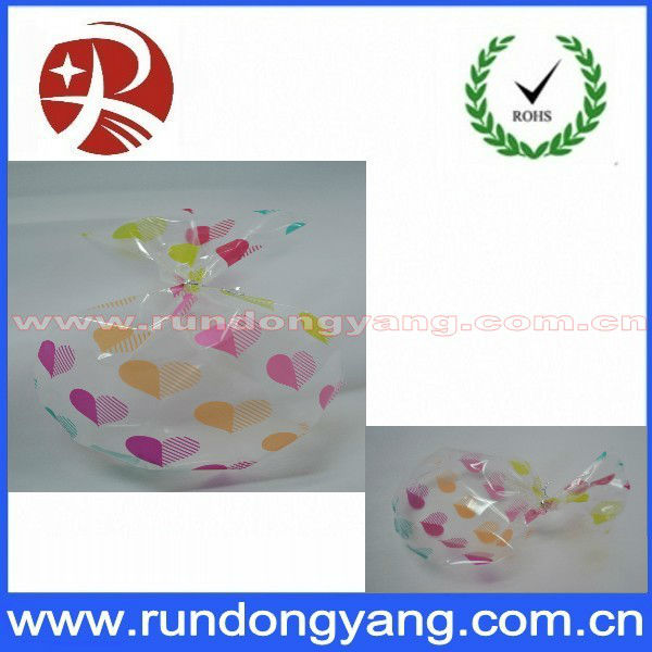 Custom transparent plastic candy packaging bag