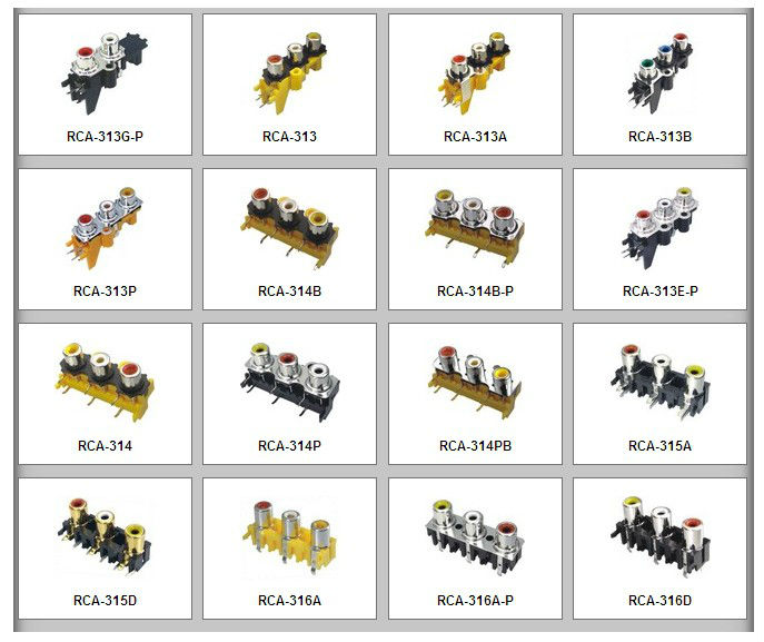 (rca- 207f) 高品質rcaコネクタrohsの証明のためのオーディオ・ビデオ仕入れ・メーカー・工場