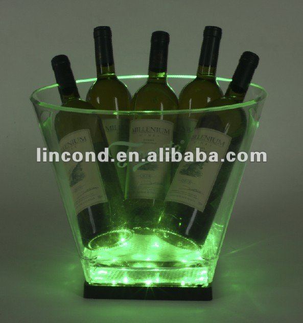 10L illuminated Champagne ice bucket for promotion/nightclub