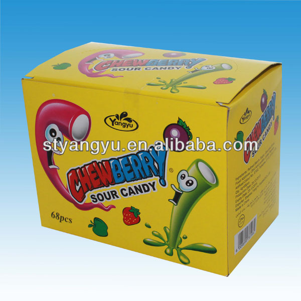 Sour chewy candy with powder filling Soft candy,China YANGYU price