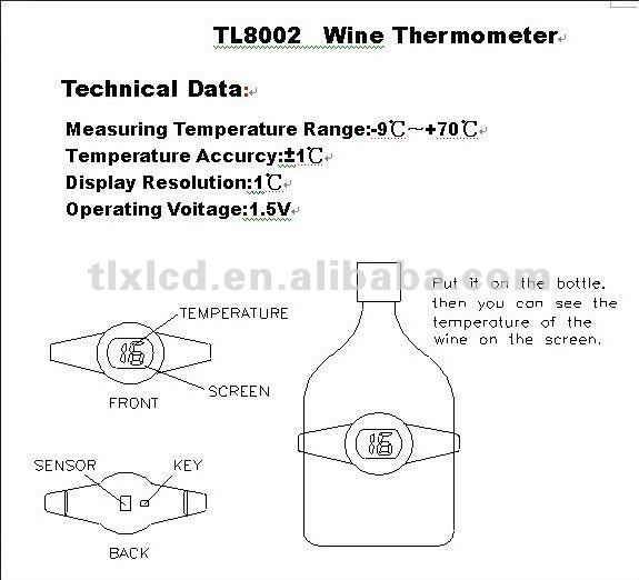 Wine Thermometer For Red Wine With Factory price