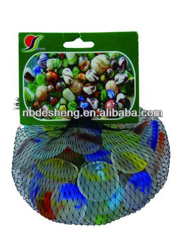 卸売カスタム玩具卸売中国丸い装飾的な青いガラス玉を再生する問屋・仕入れ・卸・卸売り