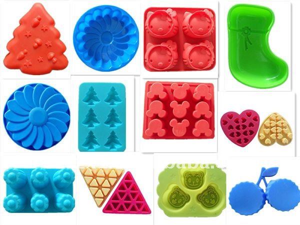 2013 colorful custom silicone easter egg cake mold