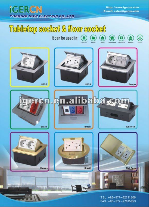 床のコンセント( 銅合金) スタイルのフロアgfciソケットhdc01- tw115l( ul付き、 佐証明書)問屋・仕入れ・卸・卸売り