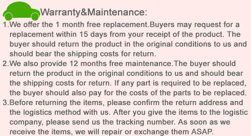 Warranty&Maintenance 2