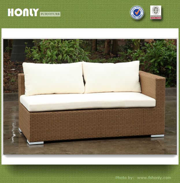 Patio rattan furniture sofa set aluminium frame rattan furniture sofa set design