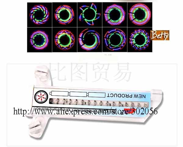 MOQ 1pcs Free shipping Bike Bicycle Car Motorcycle 30 mode 16 LED Flash Tire Valve Wheel Spoke Light (Battery Included)TL043p