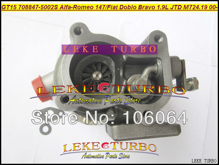 GT1444S 708847-5002S 708847 turbo TURBINE for Alfa-Romeo 147 Fiat Doblo Bravo Multipla 1.9L JTD M724.19 2000- turbocharger (3)