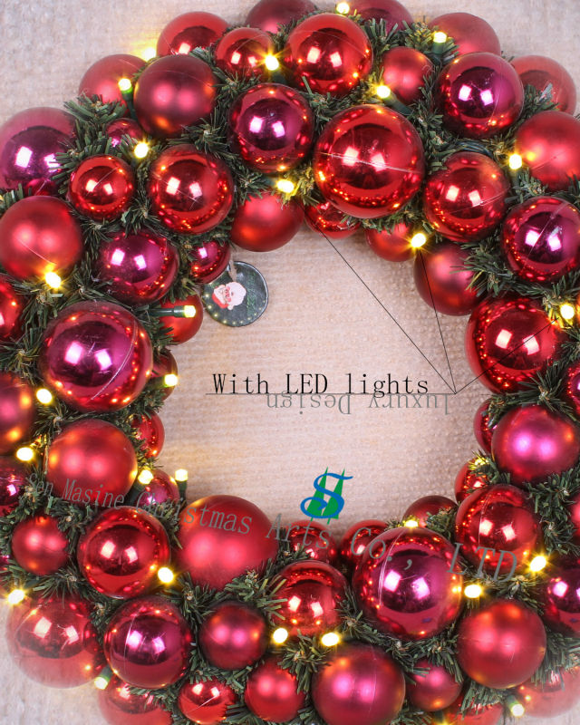 クリスマスボールの飾りの花輪フロントドアの照明の装飾問屋・仕入れ・卸・卸売り
