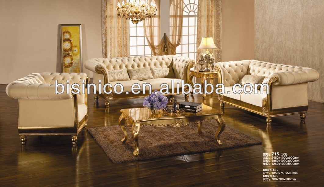 Europese stijl luxe moderne woonkamer meubels nieuwe klassieke ... Woonkamer wit banken