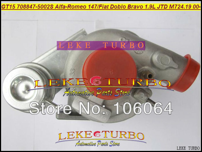 GT1444S 708847-5002S 708847 turbo TURBINE for Alfa-Romeo 147 Fiat Doblo Bravo Multipla 1.9L JTD M724.19 2000- turbocharger (5)
