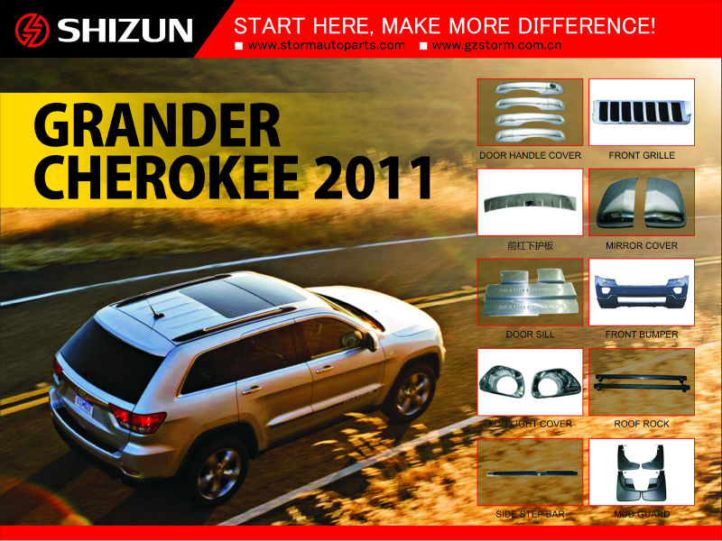 2011-2012 jeep grand cherokee pièces chrome front bumpper plaque de ...