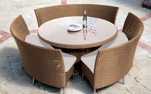 2012 nuevo diseño de gran juegos de comedor, ratán muebles de ...