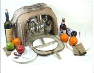 食事用器具類が付いている600Dオックスフォード4人のピクニックキャンプ袋仕入れ・メーカー・工場