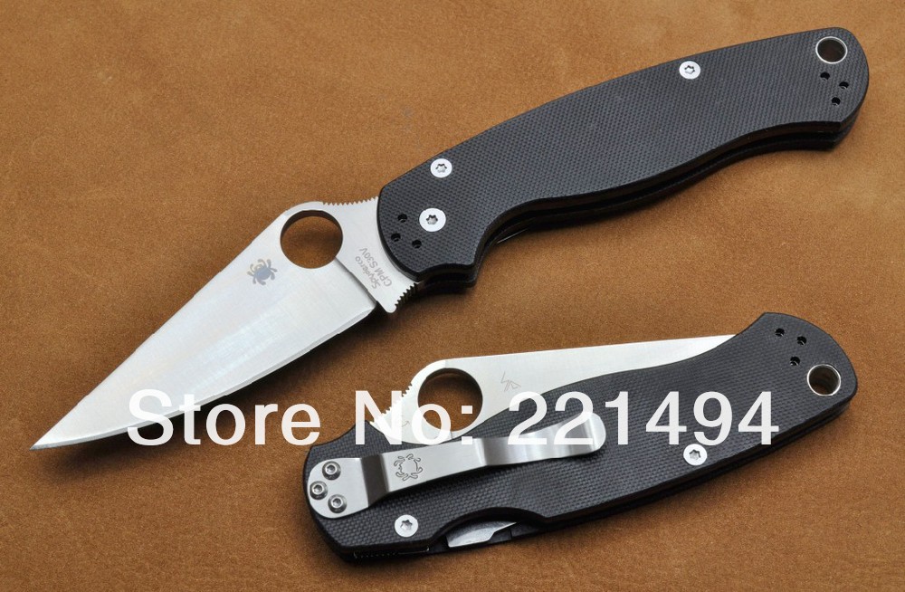 Купить Spyderco c81 linerlock cpm-s30v лезвие g10 ручкой складной нож в ...