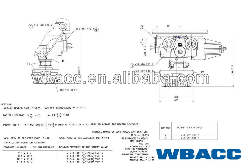 空気の圧力の単位wbaccトラックエアドライヤの内部apuad-9ベンディックス( wbacc- zc13)問屋・仕入れ・卸・卸売り