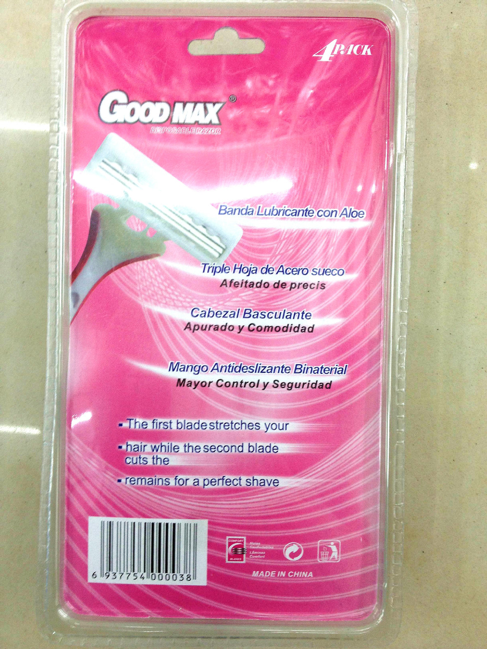 Купить goodmax бритвы тройной лезвия Швеции лезвия бритвы бритвы 4 шт ...