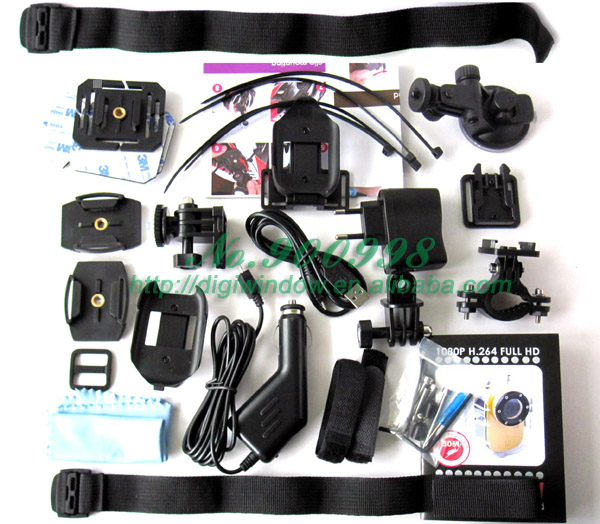 Portable Waterproof Sports Camera FULL HD 1080P H.264 (SJ1000)