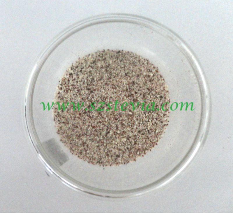 Stevia granules in coffee powder