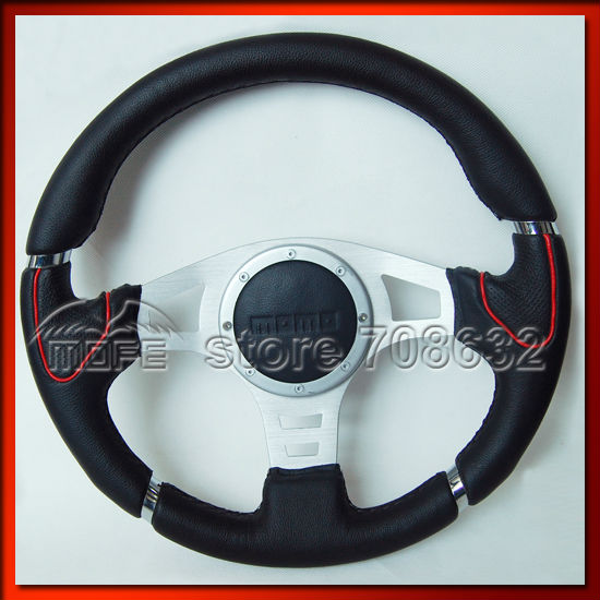 Genuine Leather 340mm MOMO Millenium Steering Wheel DSC_0567