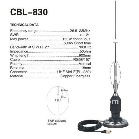 27MHz CB antenna