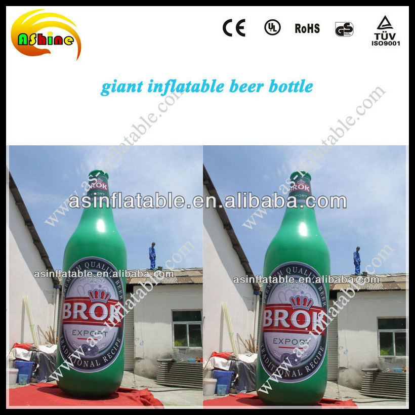 2014 Factory price CE inflatable champagne bottle for sale