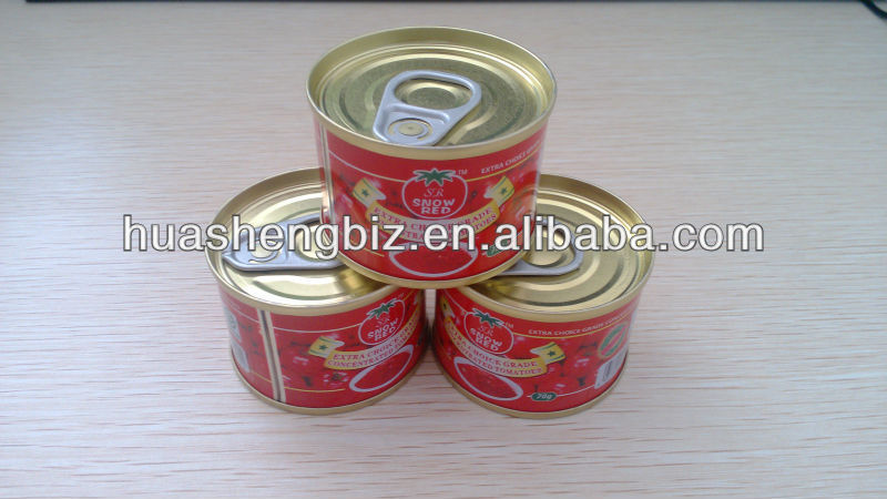 chinese bulk tin tomato paste 70g
