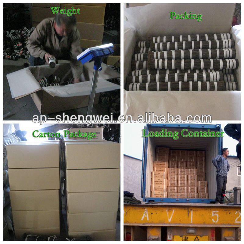 Chinese black single drawn horse mane
