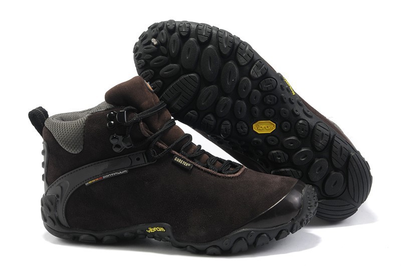 2014 New Suede Genuine Leather Men Hiking Shoes Plush Winter