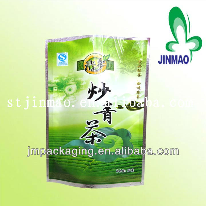 Printed foil package custom tea bag