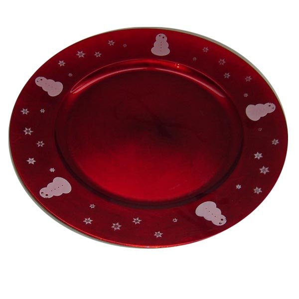 Decorative plates used to dress up dinner tables