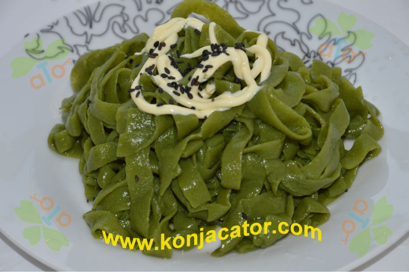 Spinach konjac noodles/Vegetables konjac noodles 100% health food
