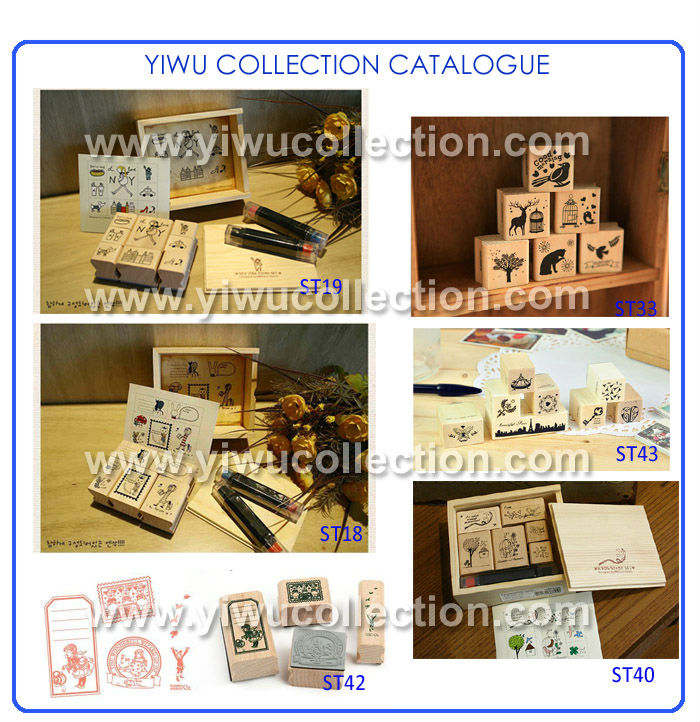 moq40セット新しいスタイルの木製のスタンプ問屋・仕入れ・卸・卸売り