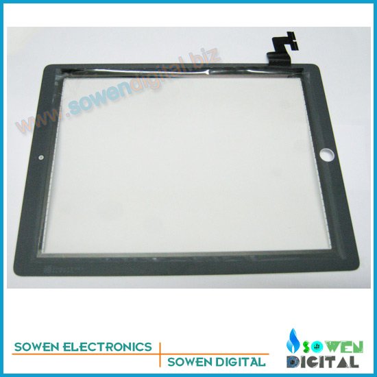 Touch screen for ipad 2 digitizer Touch panel White or Black,OEM digitizer 1set 3M adhesive Free, Free shipping,Best quality