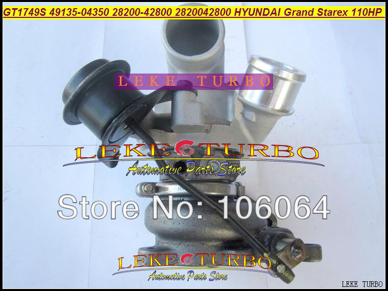GT1749S 49135-04350 28200-42800 Turbo Turbine Turbocharger For Hyundai Grand Starex 110HP 1.5L (4)