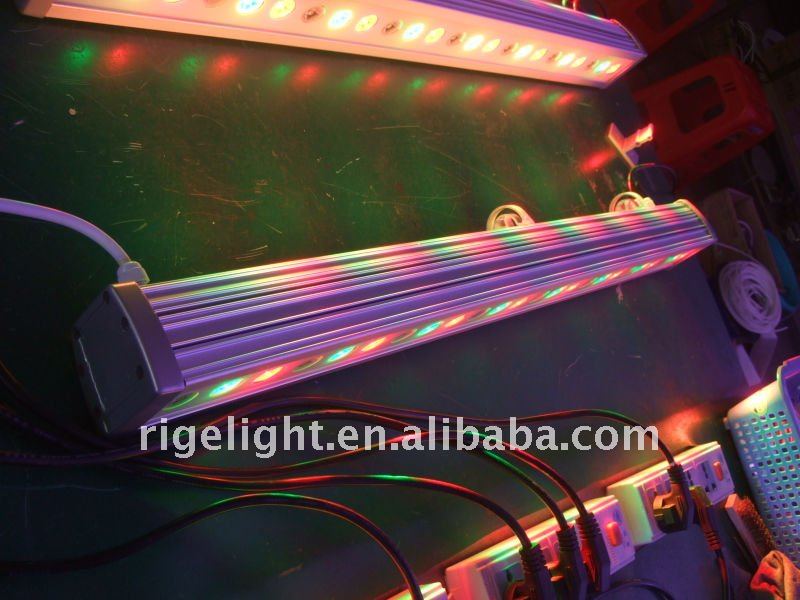 hot selling high power RGB 24leds ip65 4.5kg 3CH wall washer&led bar,led stage,lamp,cable