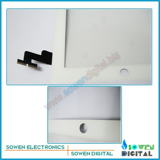 Touch screen for ipad 2 digitizer Touch panel White or Black,OEM digitizer 1set 3M adhesive Free, Free shipping,Best quality