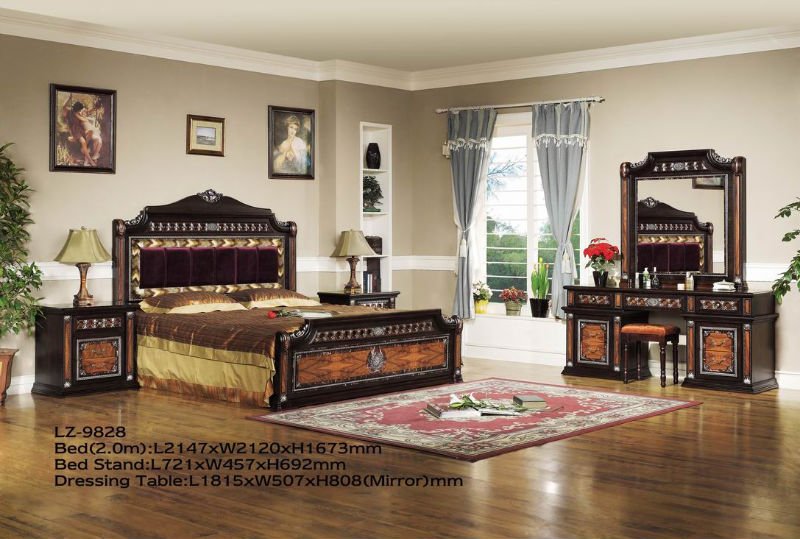Middle East Style Black Color Bedroom Furniture 044046 - Buy ...