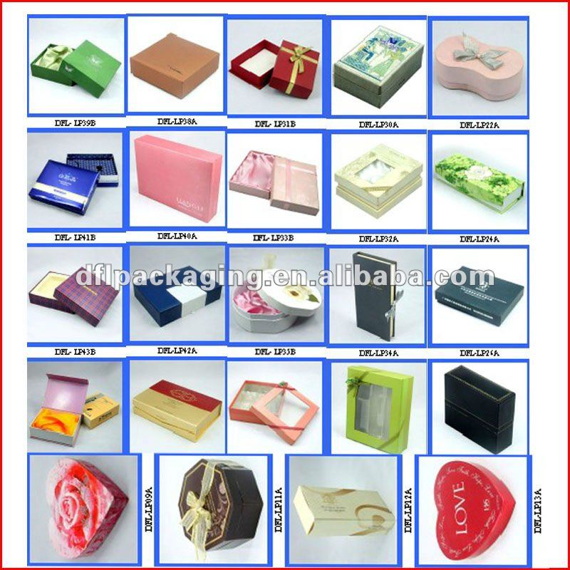 Luxury rectangle red wine folding packaging box