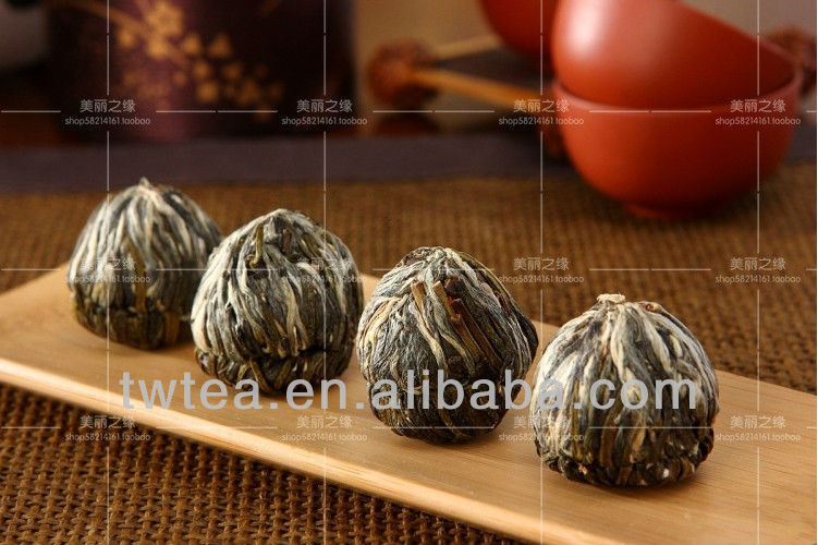 2014 New hand made blooming tea amaranth and Jasmine flower