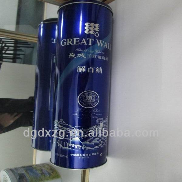 Custom red wine tin box