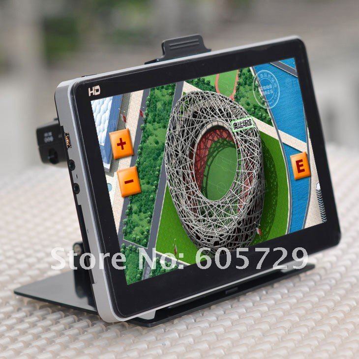 av in gps navigator with 7 inch 4GB 128DDR HD ARM11, 500MHZ