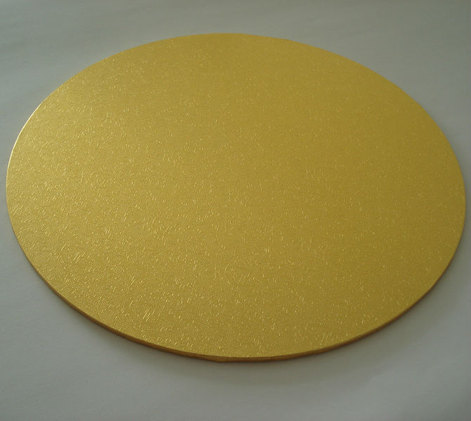 grease resistant white plain corrugated round cake boards