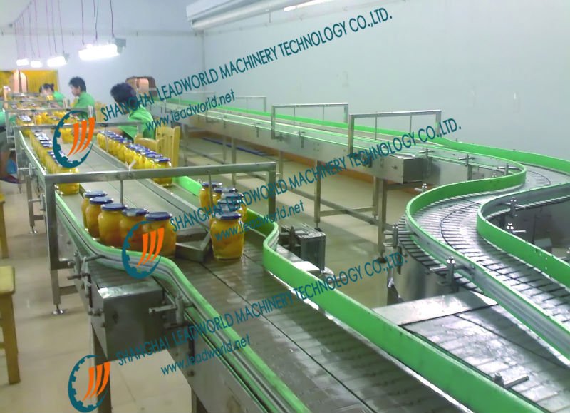 Full Automatic Canned Mushroom Production Line ( Filling Sealling and Labeling Line)