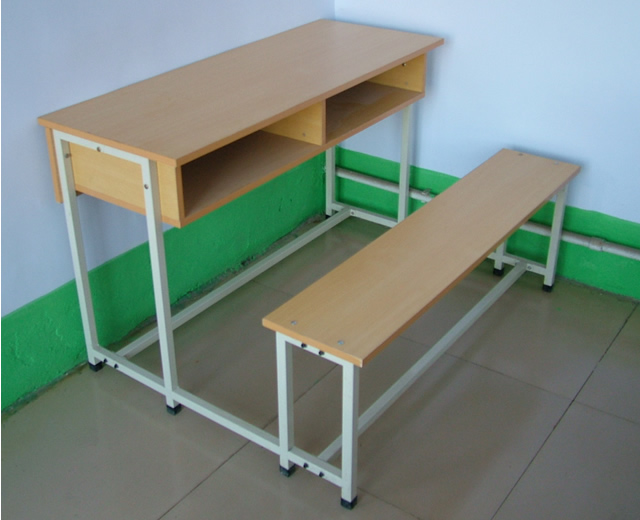 木ダブル学校の生徒の机と椅子仕入れ・メーカー・工場