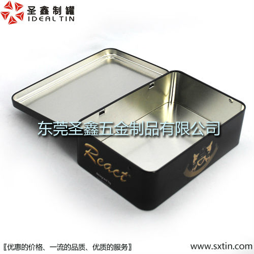 rectangular cookies tin box