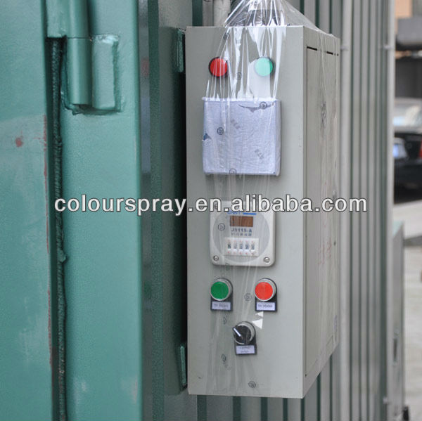 Electric powder coating oven