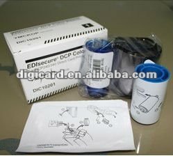 Ediのためのセキュアカラーリボンdcp240/340ダイレクトカードプリンタ、 ymckop、 dic10201、、 500版画、 16個/lot、 送料無料問屋・仕入れ・卸・卸売り