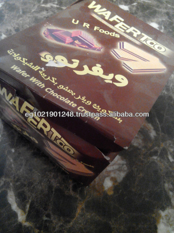 Wafer biscuits , in Chocolate , Vanilla , Strawberry